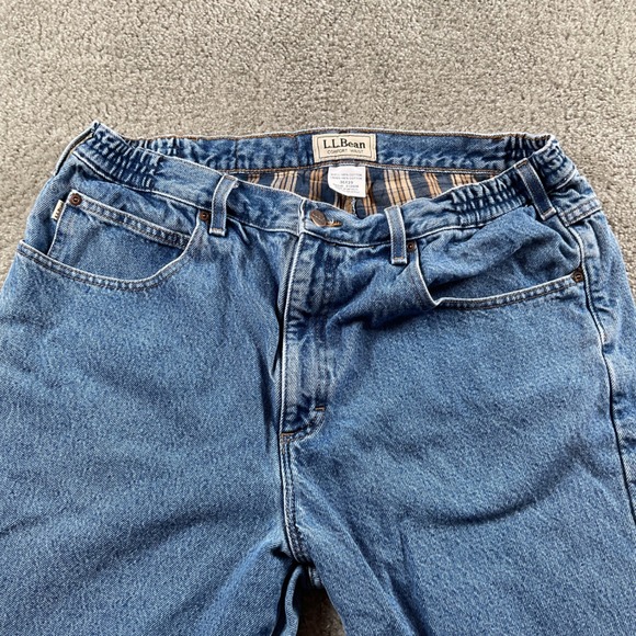 L.L. Bean Comfort Waist Jeans Mens 36x29 Relaxed Fit Lined Denim Casual - Picture 1 of 7